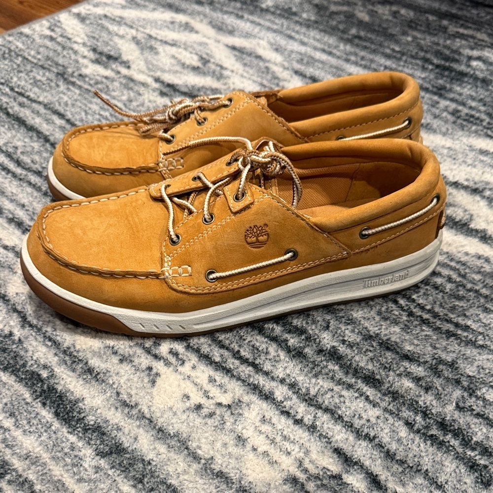 Timberland Men's Light Brown Boat Shoes - Picture 3 of 5
